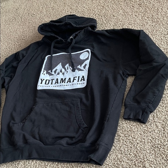 Black Yotamafia Hoodie for Men - Picture 5 of 6
